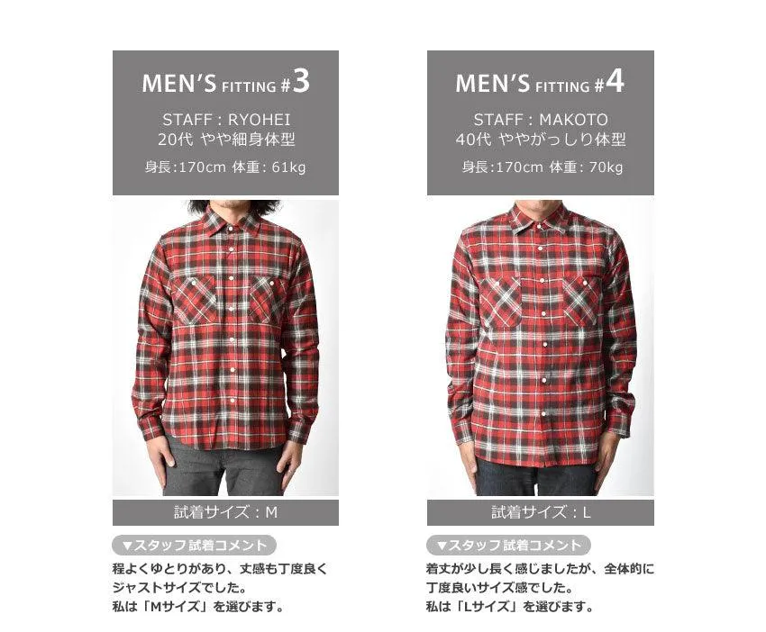 インクルーシブ ネルシャツ 厚手 長袖シャツ メンズ チェックシャツ カジュアル アメカジ 上着 綿 コットン 重ね着 当日出荷